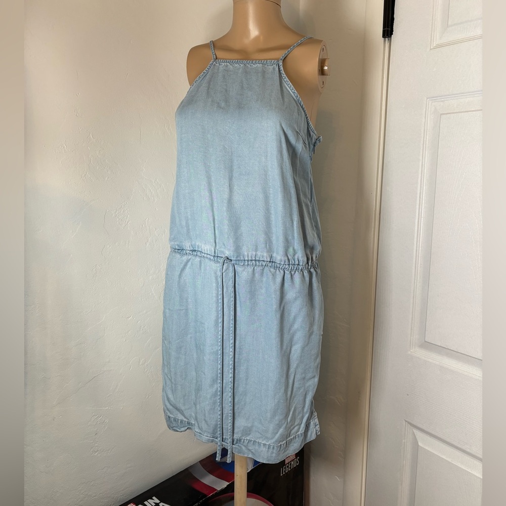Paige Anjelica Light Wash Denim Style Dress Small